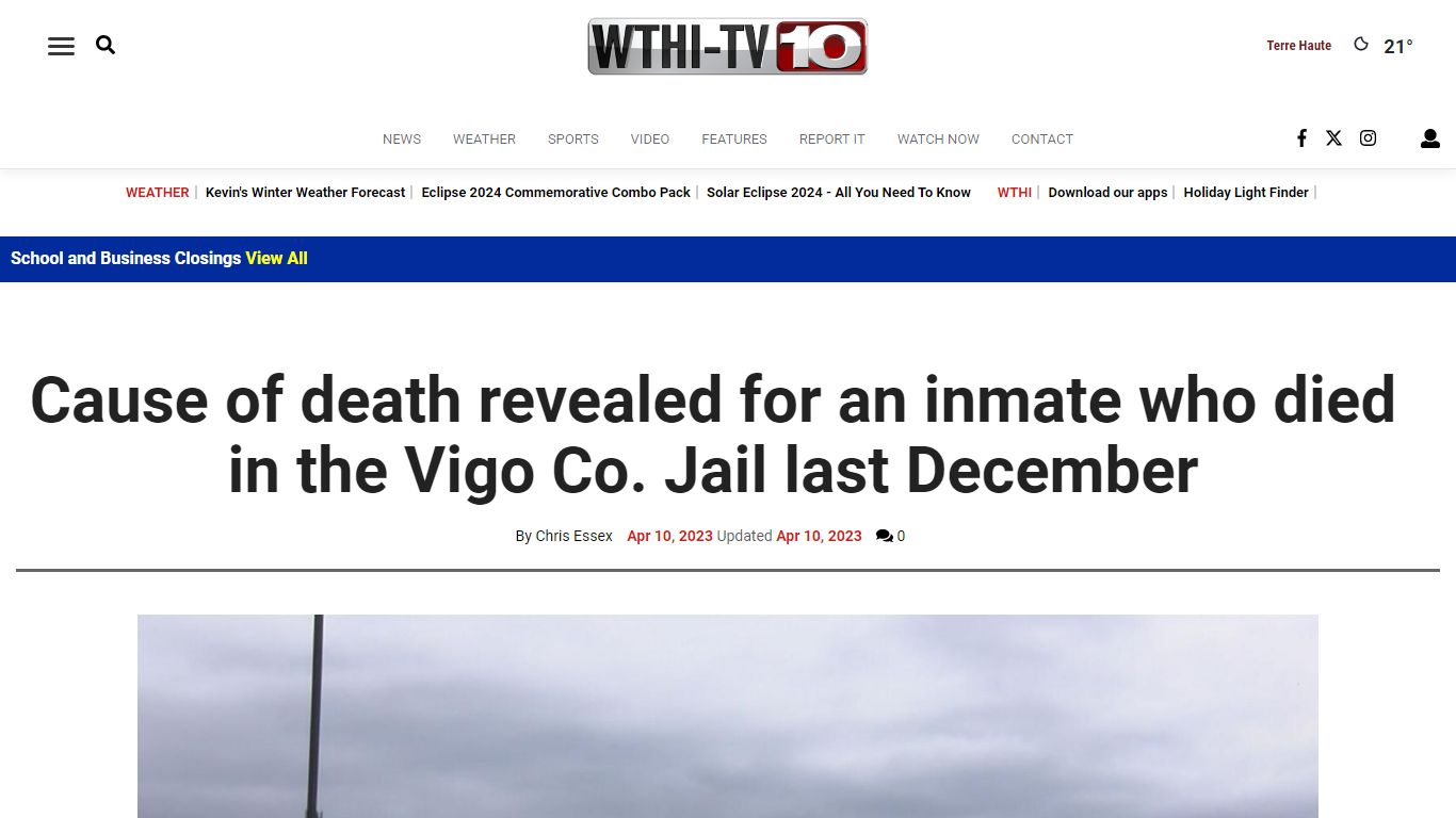 Cause of death revealed for an inmate who died in the Vigo Co. Jail ...